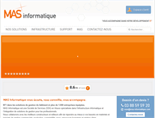 Tablet Screenshot of mas-informatique.com